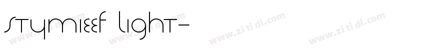 StymieEF Light字体转换